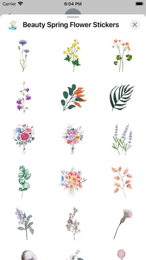 Beauty Spring Flower Stickers