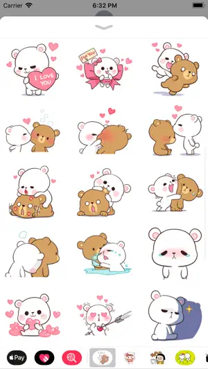 Bear Couple Love Cute Sticker