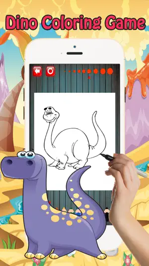 颜色我：恐龙着色书页童装成人玩益智游戏