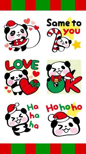 Pandaaa!!! 可爱大熊猫 圣诞节
