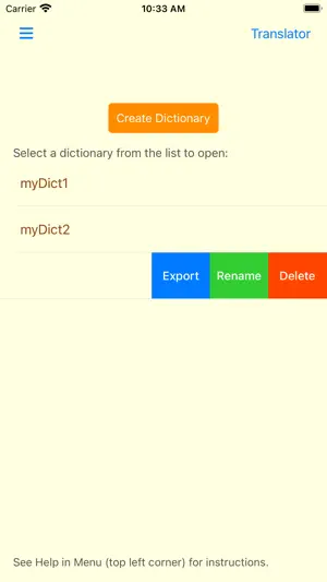 Build Own Dictionary