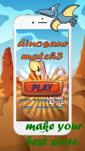 Dinosaur Match3 Games 好玩 的手机游戏 好玩的iphone手机游戏